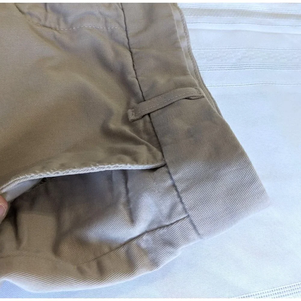 Vintage Y2K JUICY COUTURE 100% Cotton Khaki Chino Bermuda Shorts Size 28